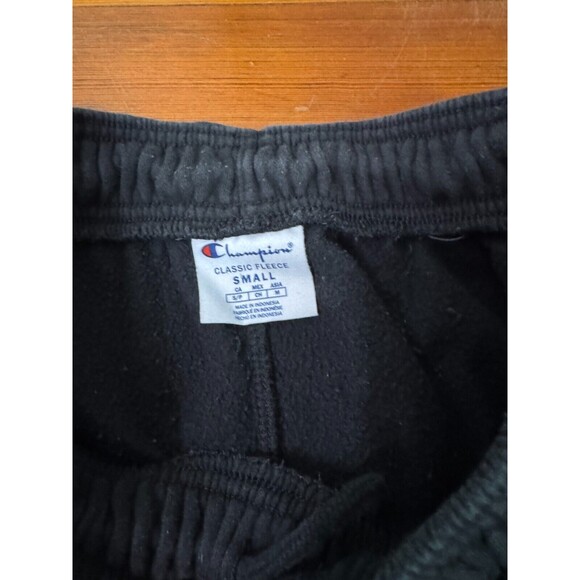 Champion Triple Logo Black Red White Fleece Jogger - Mens Small  Sweat Pants - Picture 4 of 4